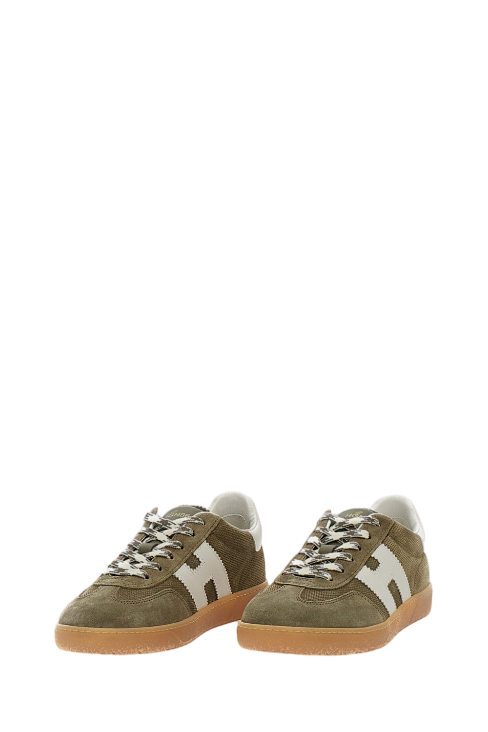 Suede Sneakers with Nappa Leather Details