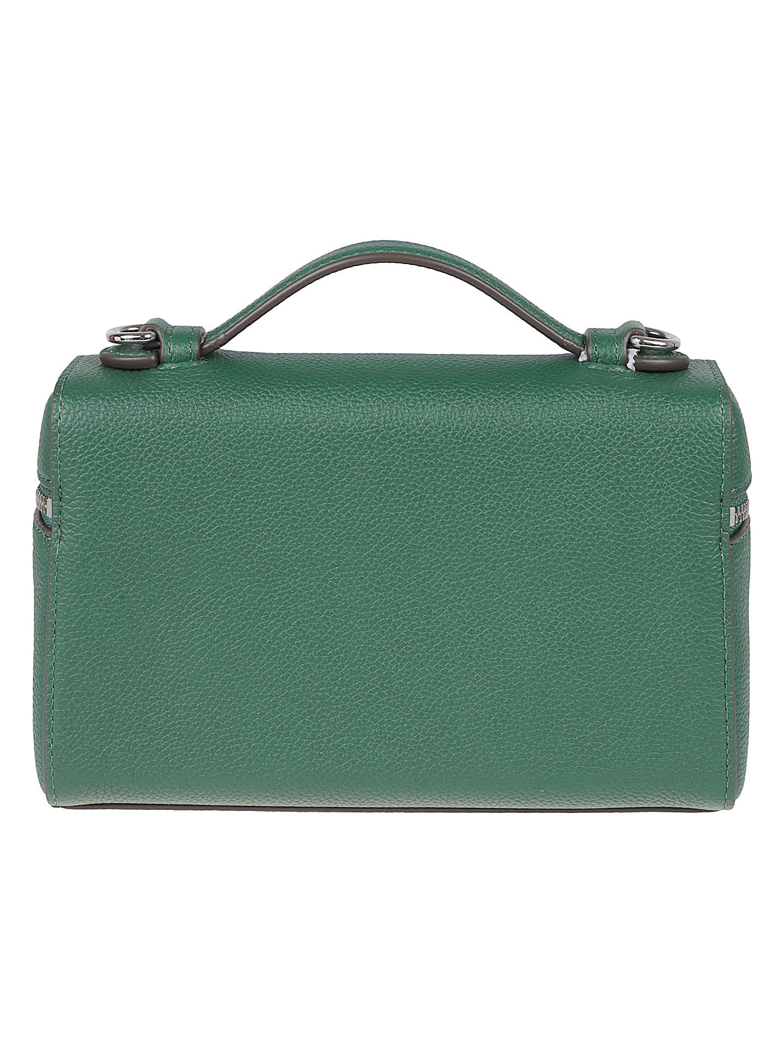 Compact Textured Leather Mini Bag