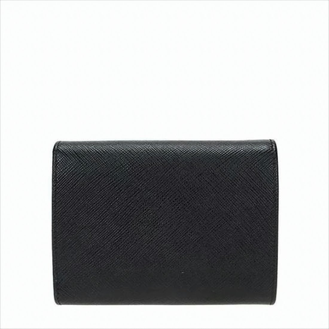 Textured Leather Compact Wallet
