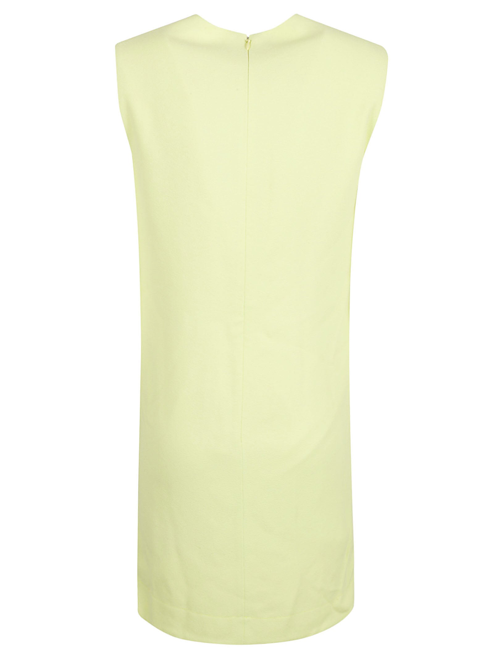 Flowing Yellow Dress with Elegant Draping