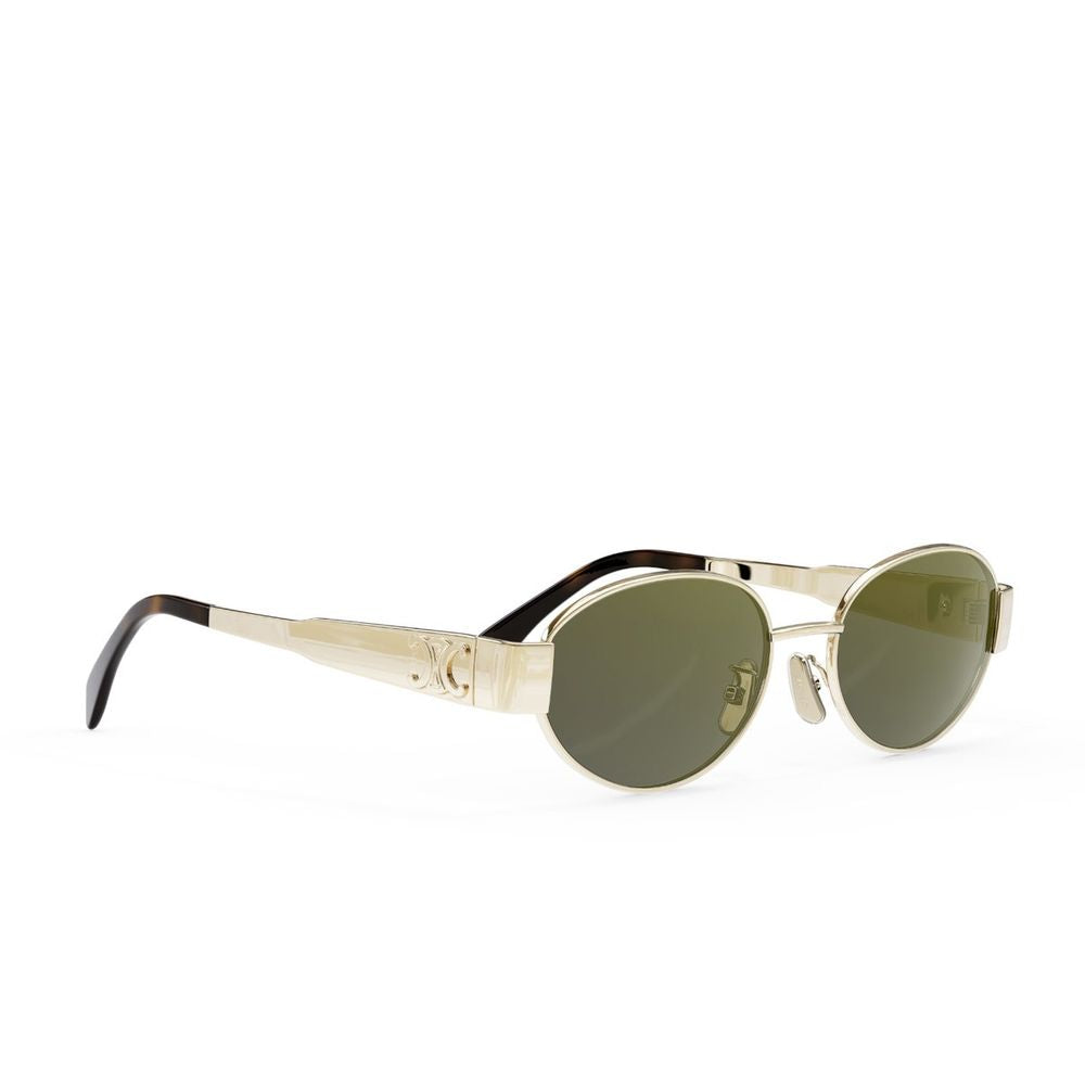 Metal Triomphe Oval Sunglasses