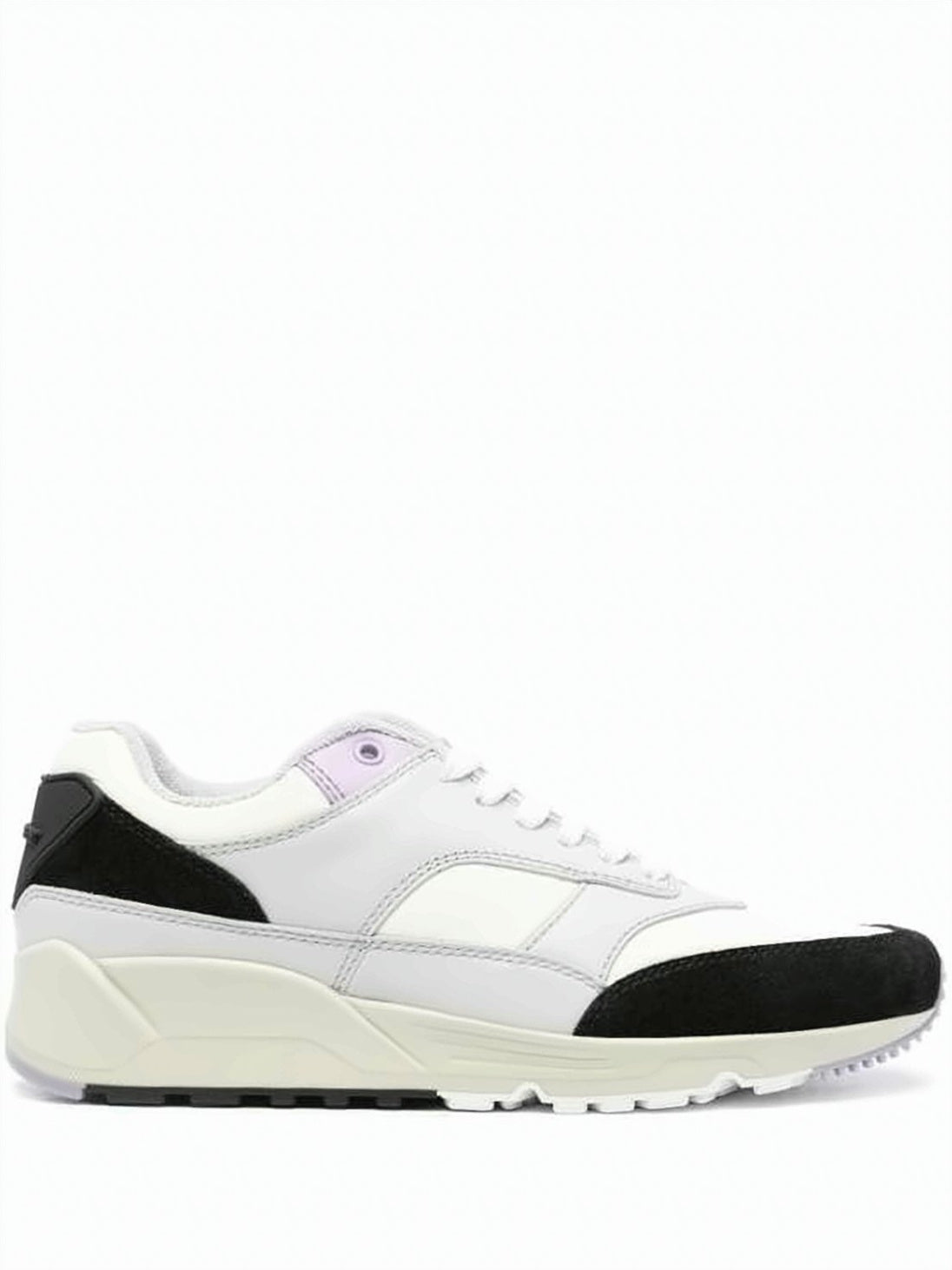 Nylon and Calf Leather Sneakers