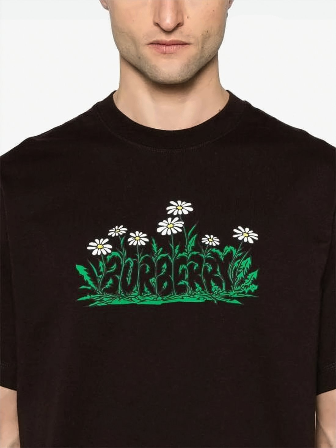 T-shirt z krótkim rękawem z graficznym wzorem roślinnym