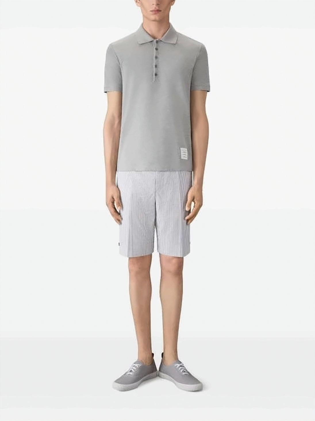 Thom Browne Classic Piqué Short-Sleeve Polo Shirt