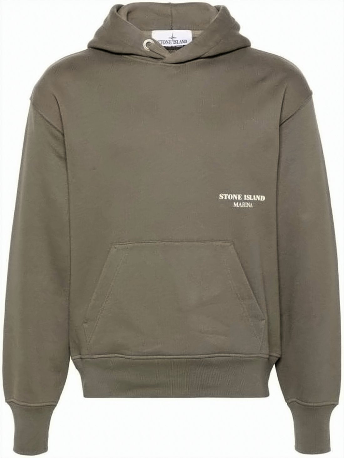 Relaxed Fit Cropped Hoodie With Subtle Logo Detail