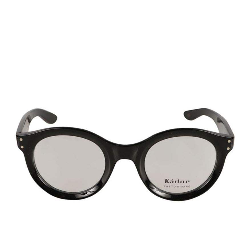 Thick Glossy Black Frame Sunglasses with Rounded Lenses