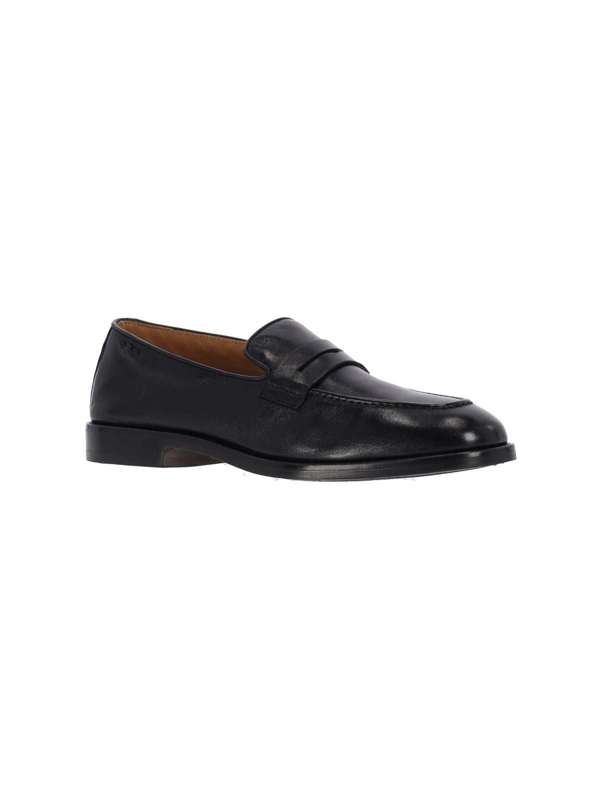 Black Leather Loafers