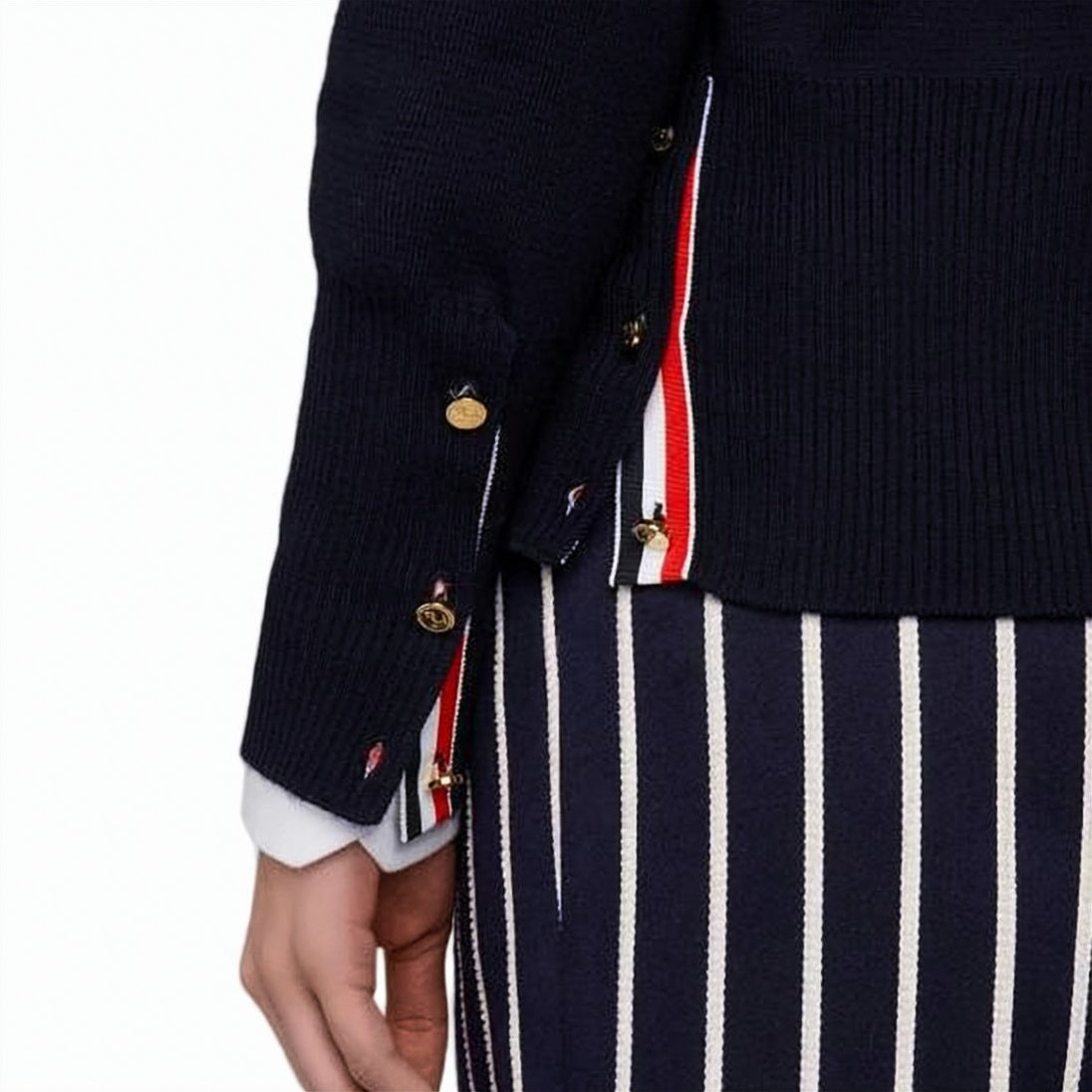 V-Neck Cardigan in Fine Merino Wool