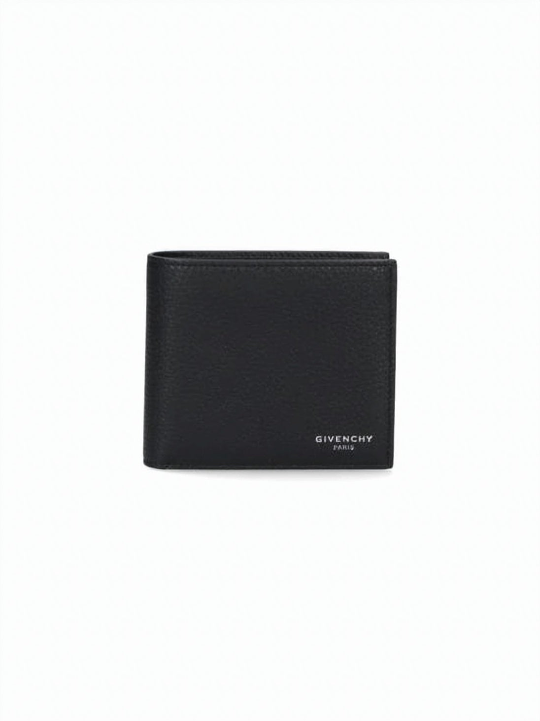 Textured Calf Leather Bifold Wallet with Lambskin Lining