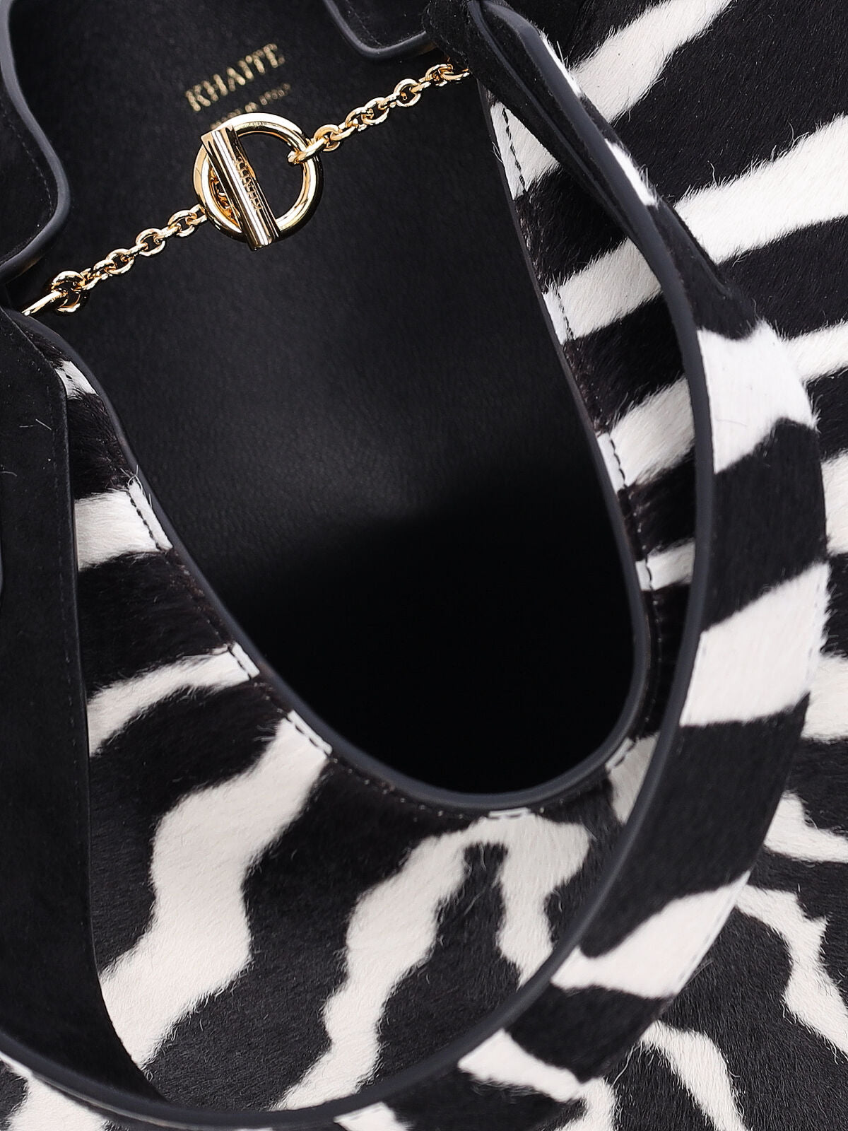 "Lotus" Bag In Black Calfskin Front