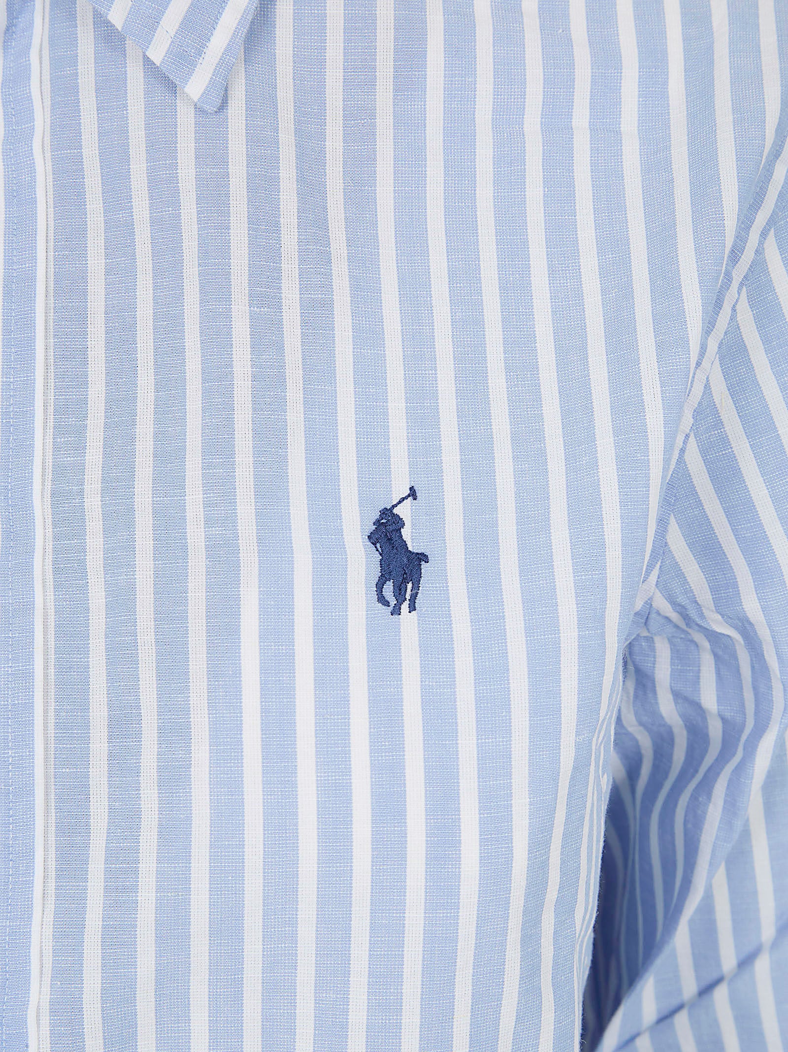 Vertical Striped Button-Up Shirt