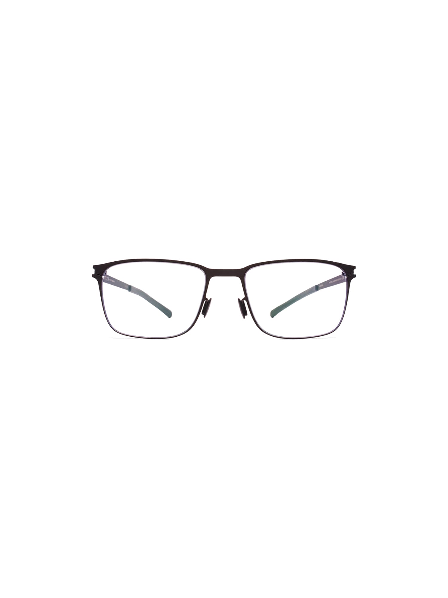 Rectangular Metal Eyeglasses With Spacious Lenses