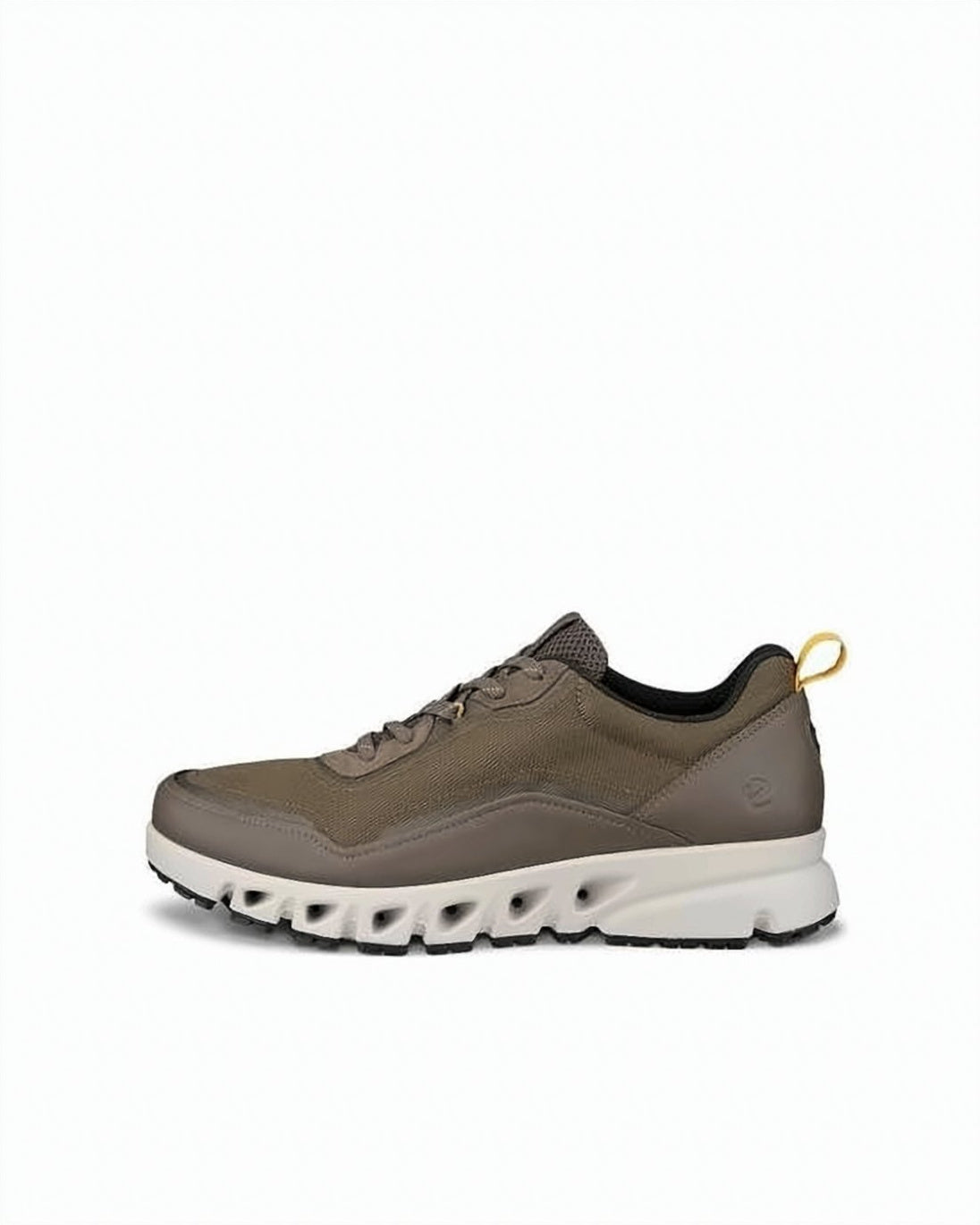Sleek Leather and Textile Sneakers with Distinctive Rubber Sole