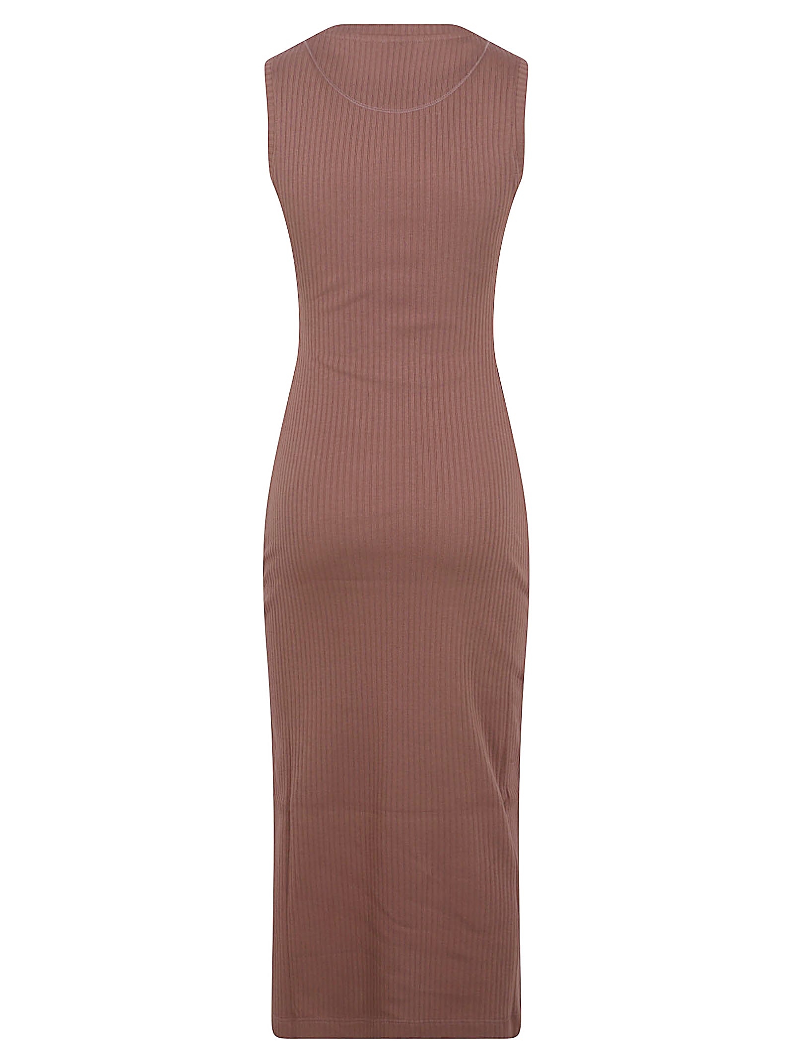 Sleeveless Midi Dress with Fitted Silhouette