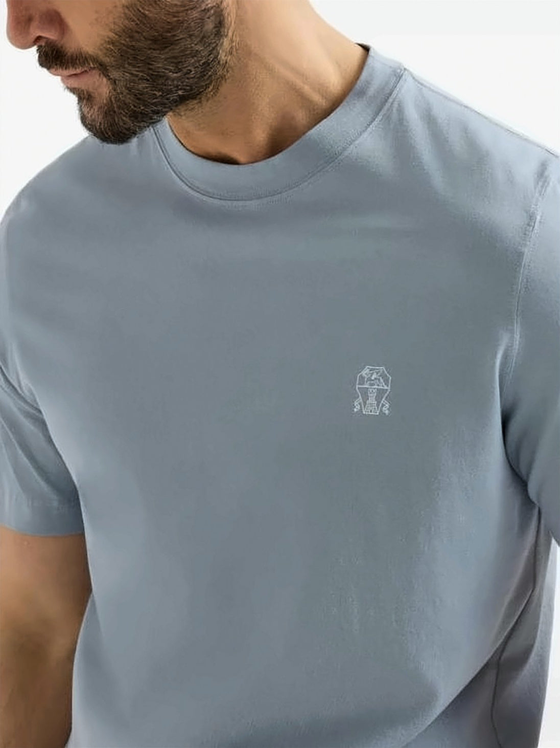 Cotton Jersey Crewneck T-Shirt