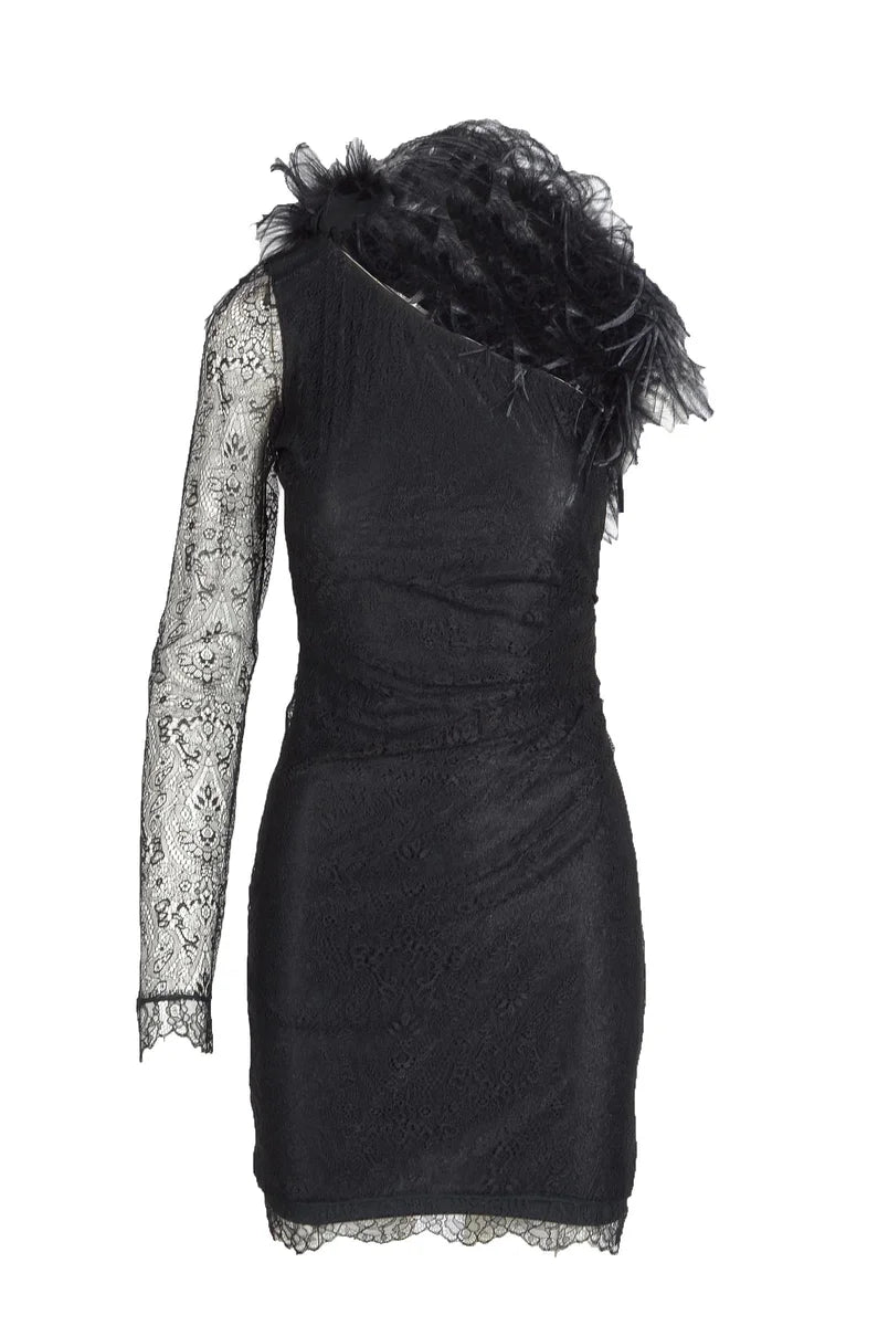 Viscose Polyamide Dress - Black