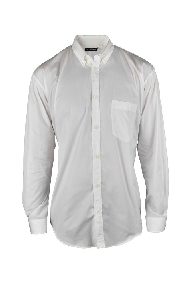 White Cotton Oversized Shirt