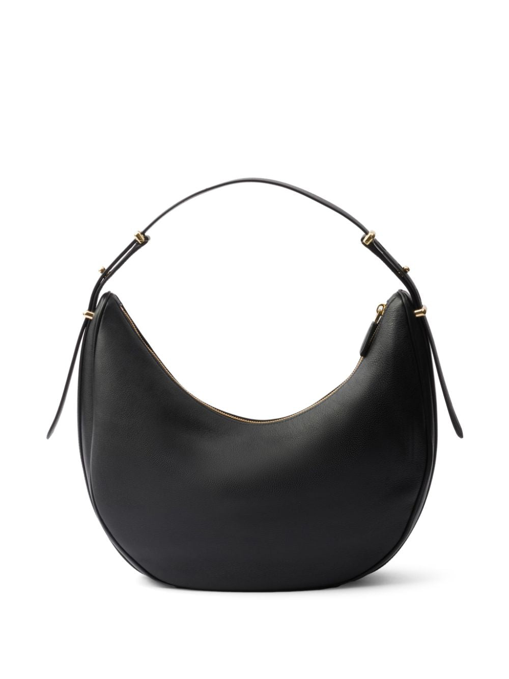 Large Logo-Plaque Leather Shoulder Bag