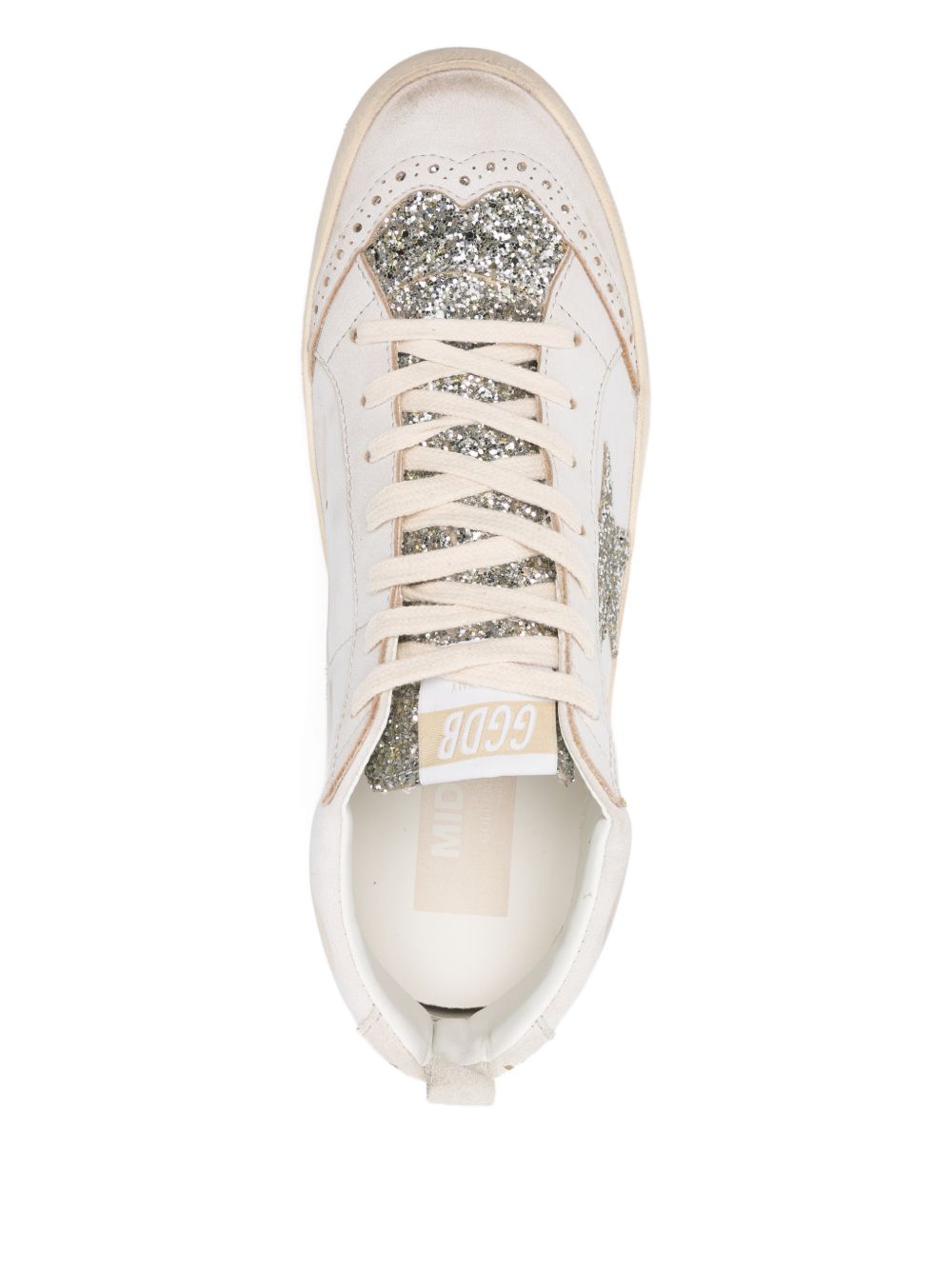 Mid-Top Sneakers with Glitter Star