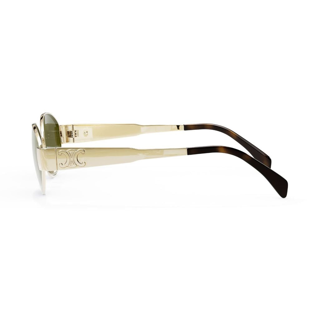 Metal Triomphe Oval Sunglasses