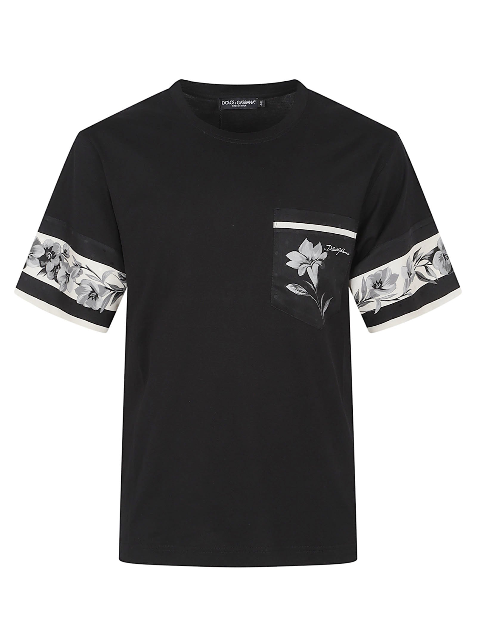 Modern Printed Black T-Shirt