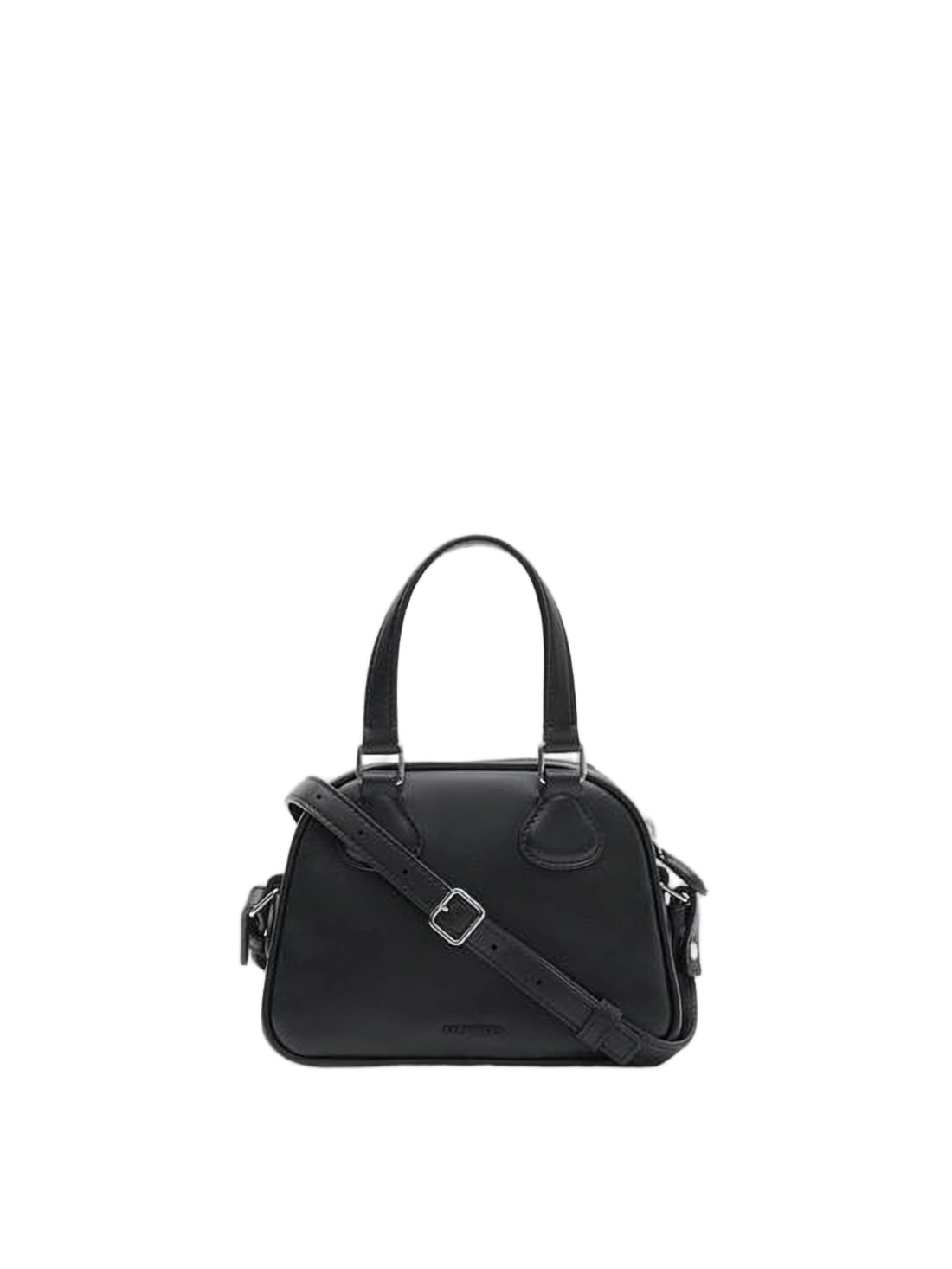 Structured Black Calf Leather Tote Bag