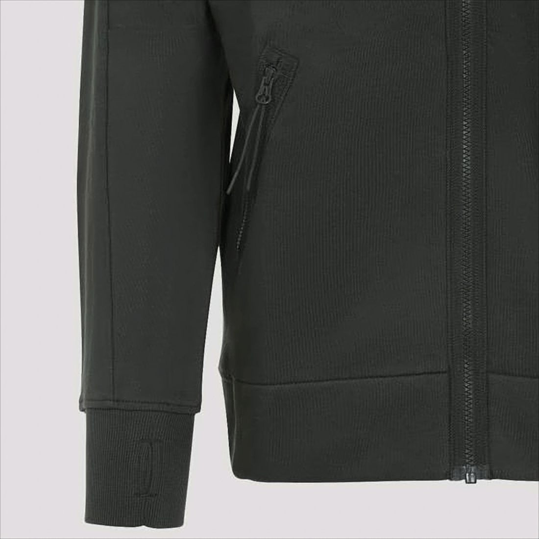 Structured Black Hoodie With Integrated Goggles