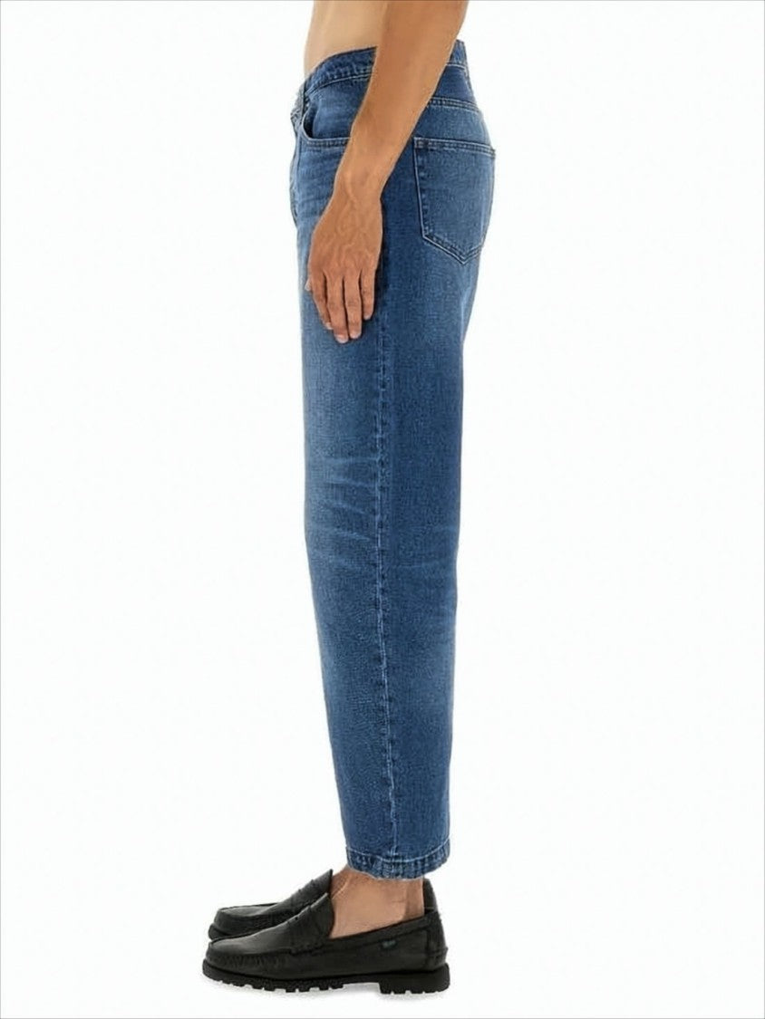Relaxed Fit Straight-Leg Denim Pants