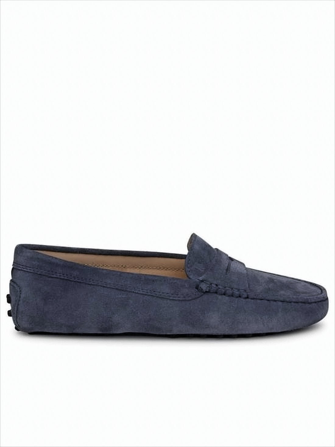 Suede Penny Loafers with Signature Rubber Pebbles