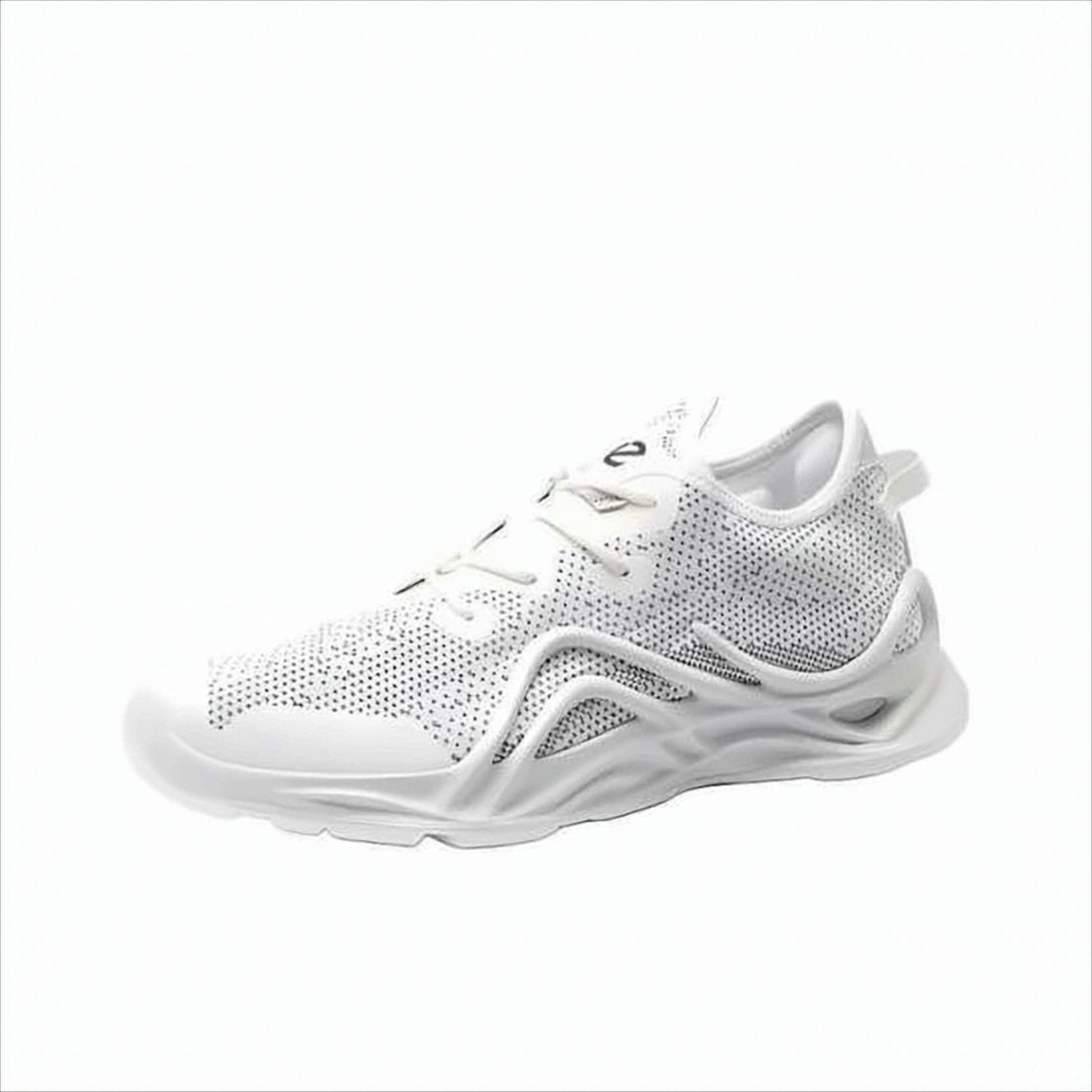 Perforated Fabric and Leather Sneakers