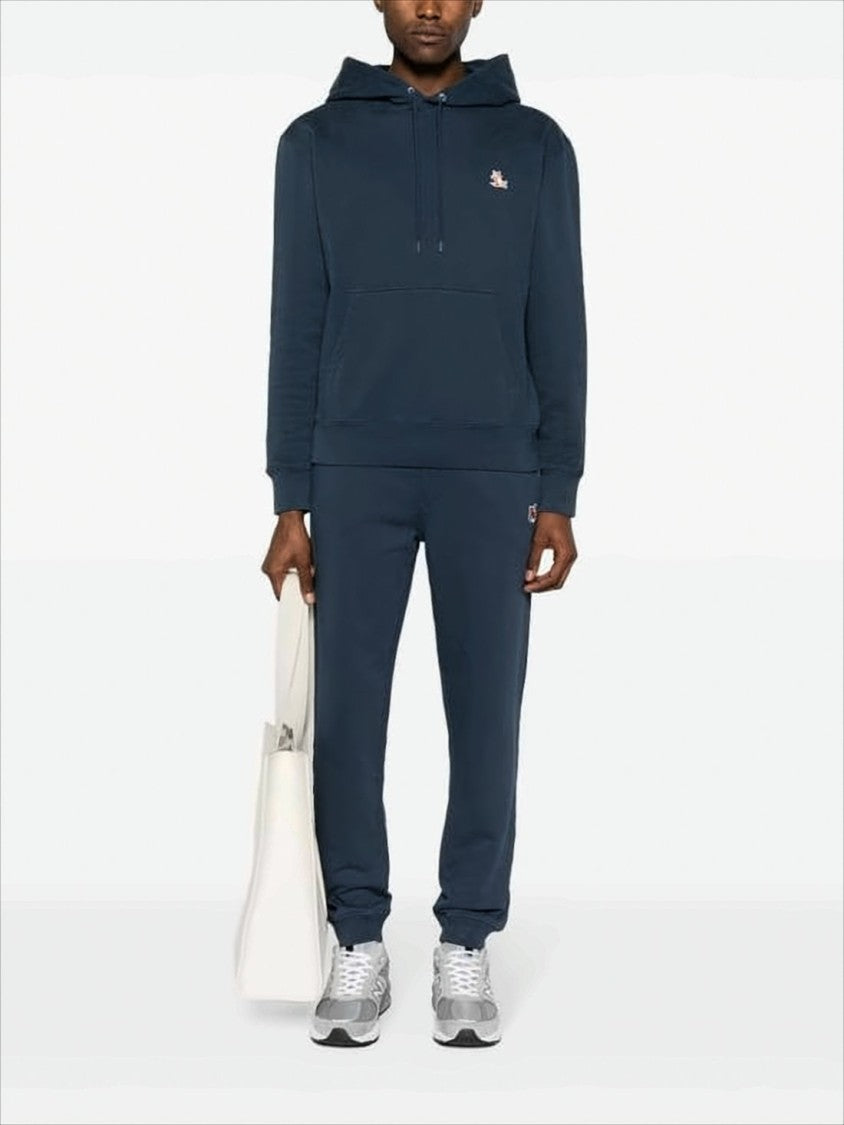 Embroidered Fox Logo Pullover Hoodie