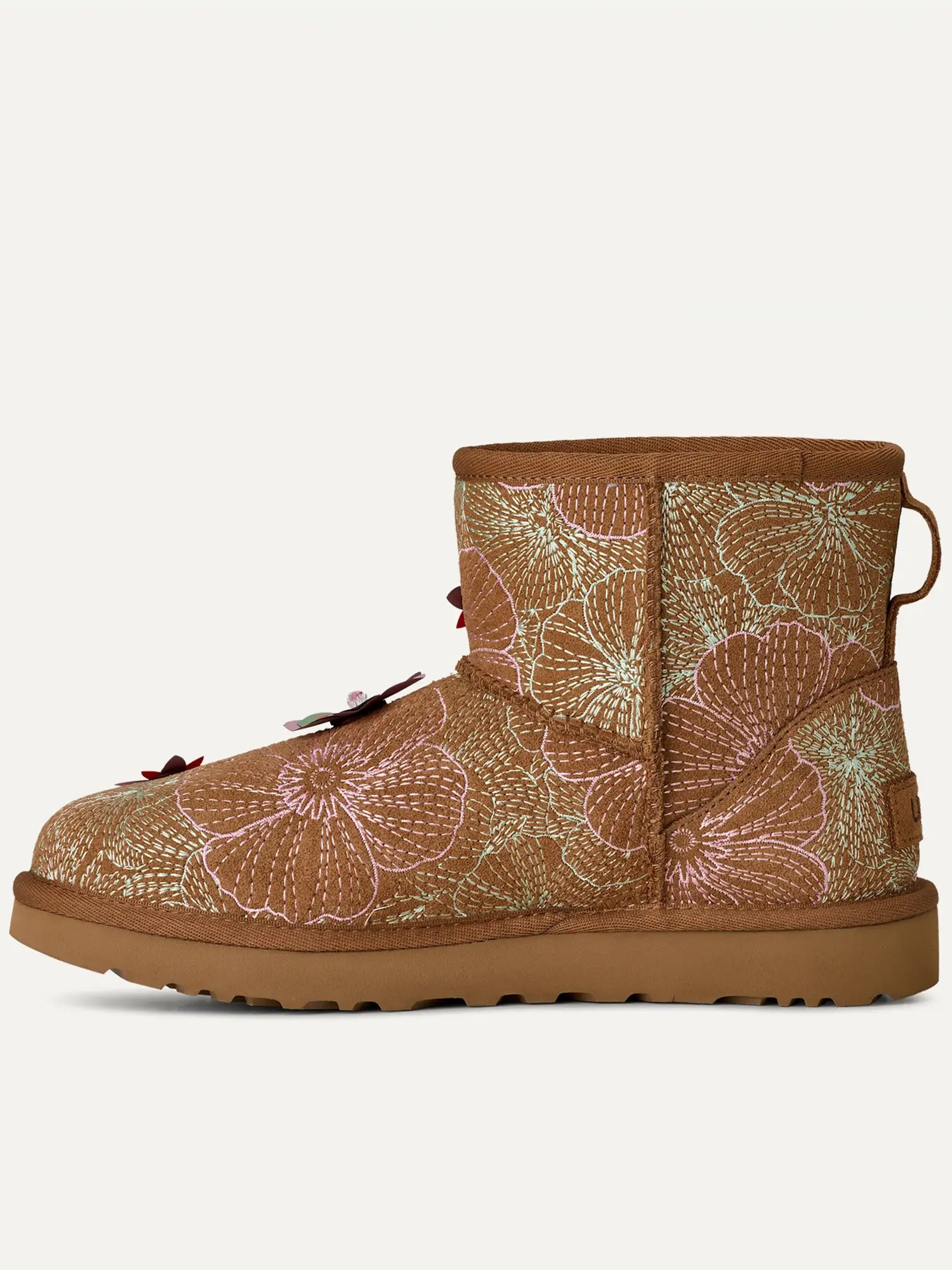 Brown Classic Mini Meadow Embroidered Boots