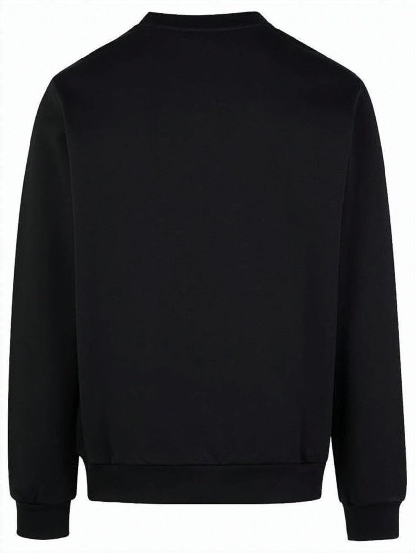 Black Long-Sleeve Crew Neck Sweatshirt