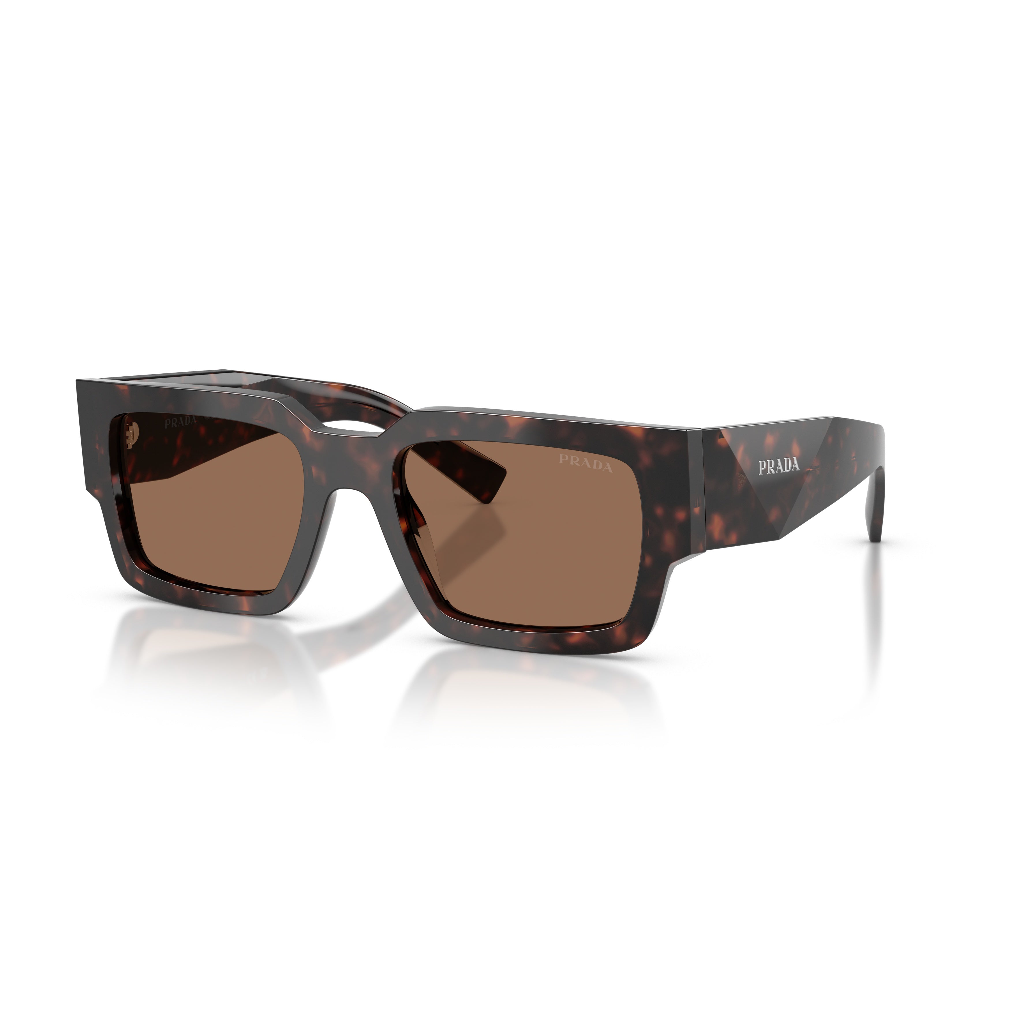 0pr B17s Bold Rectangular Tortoiseshell Acetate Sunglasses