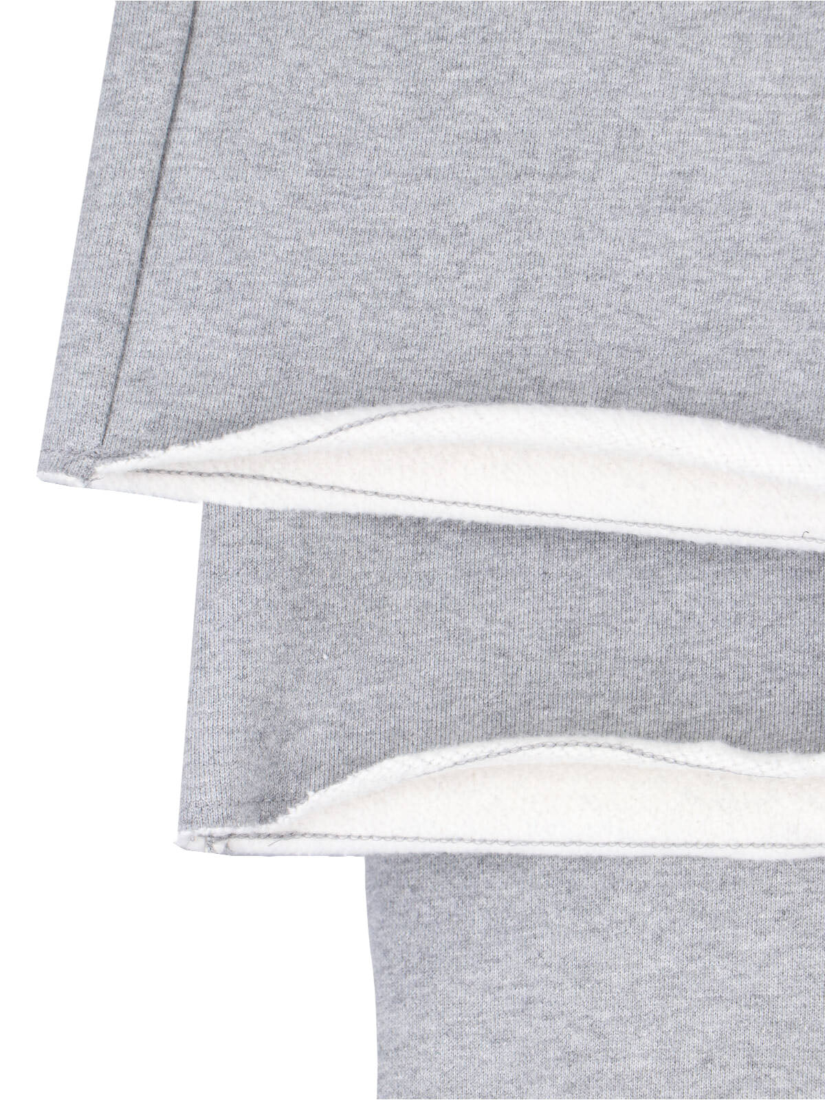 Grey Full Wide-Leg Sports Pants