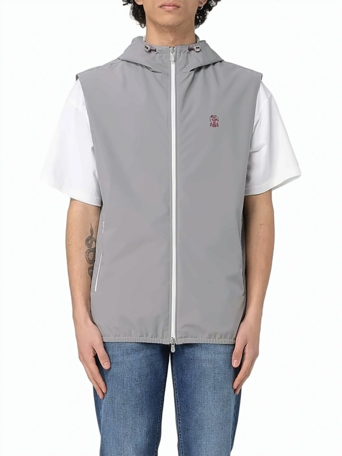 Lightweight Grey Nylon Waistcoat