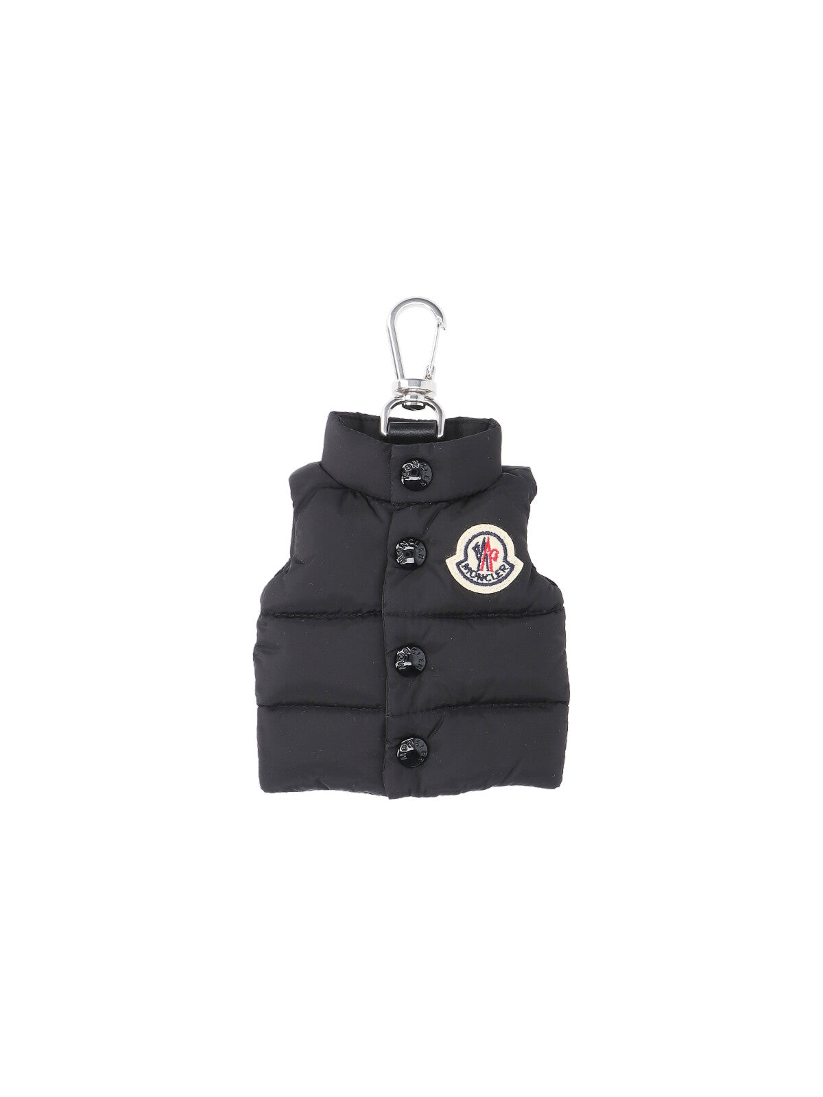 Black Mini Padded Vest-Shaped Keychain