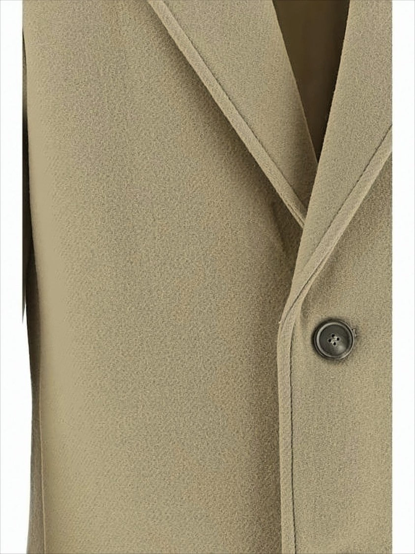 Tailored Wool Coat with Classic Lapel
