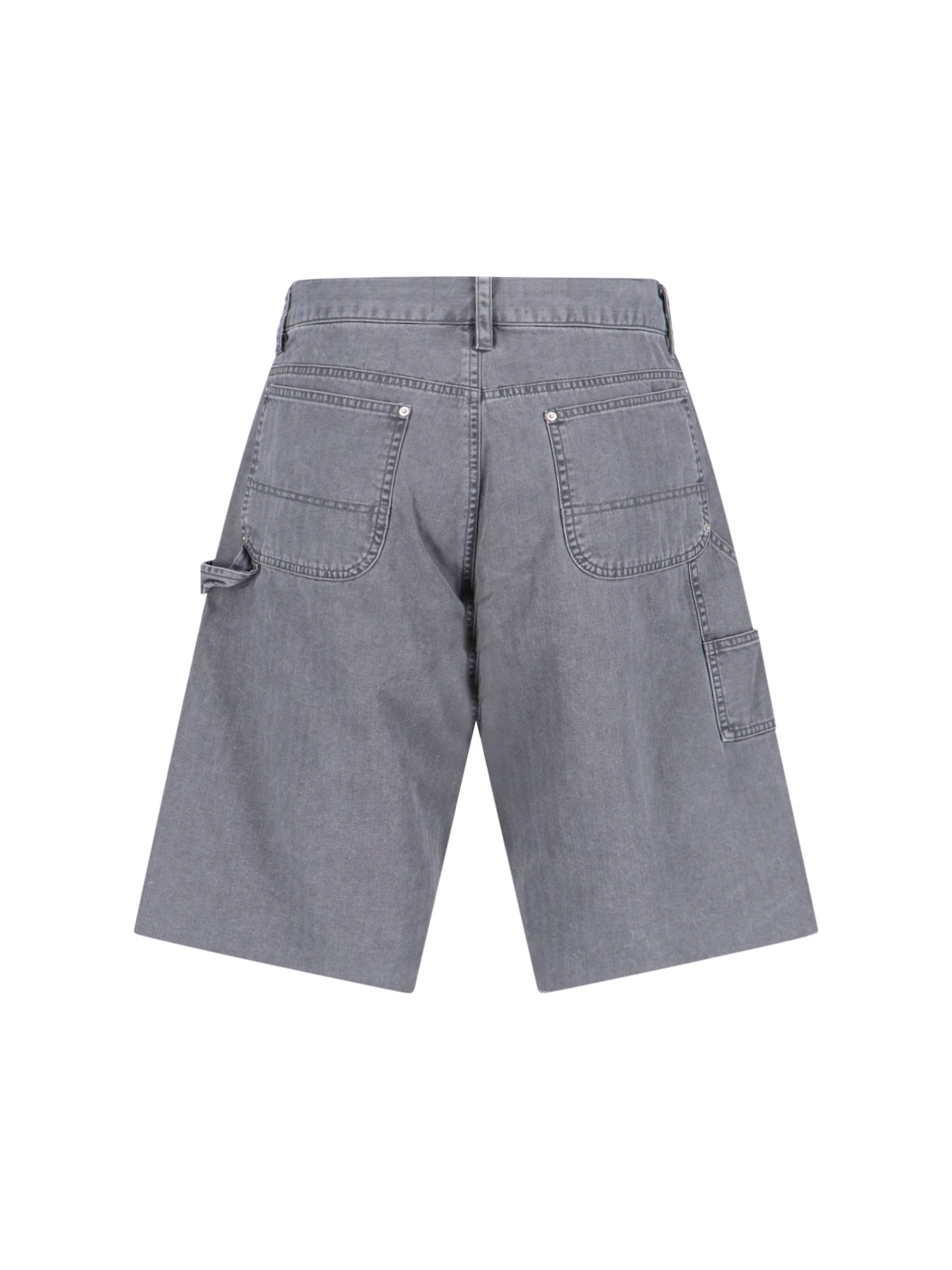 Straight-Leg Cargo Shorts And Zip Fly Closure
