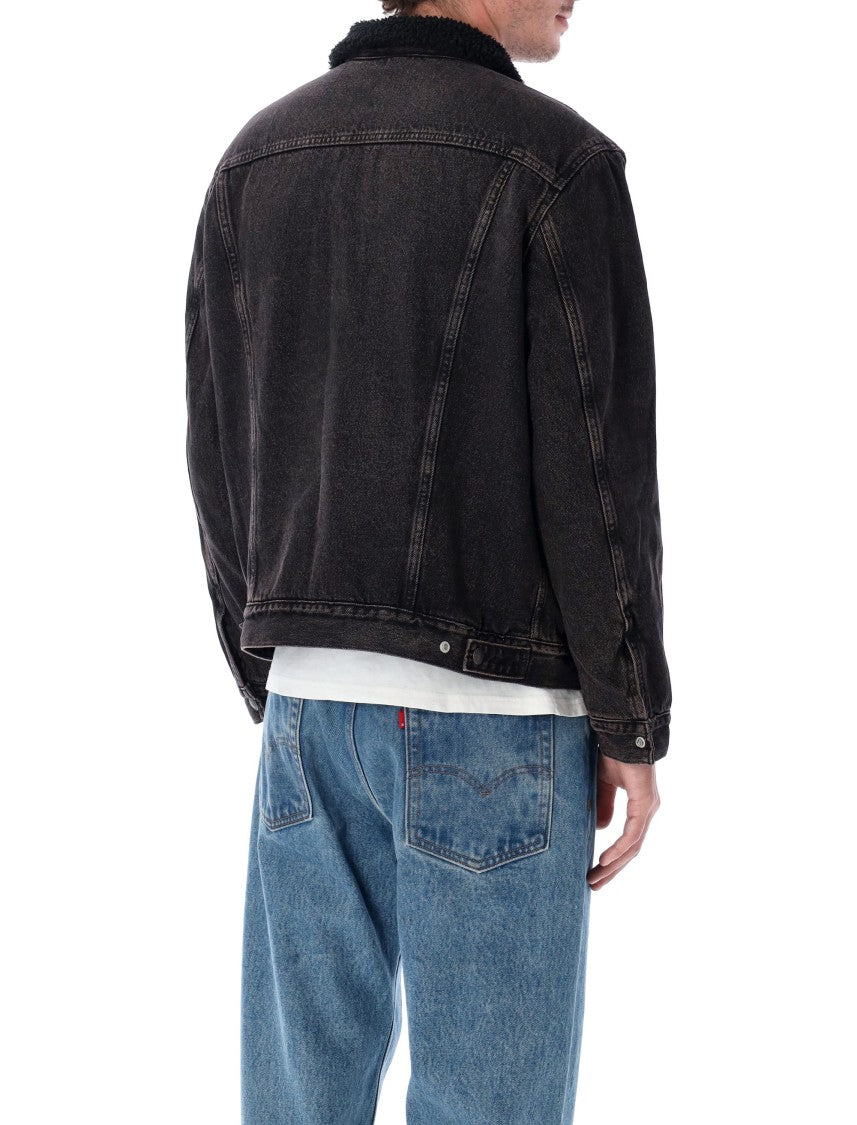 Denim Type Iii Sherpa Trucker Jacket