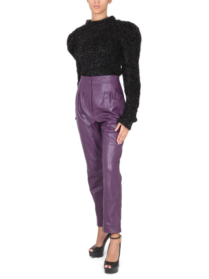 Textured Jersey Top With Structured Silhouette
