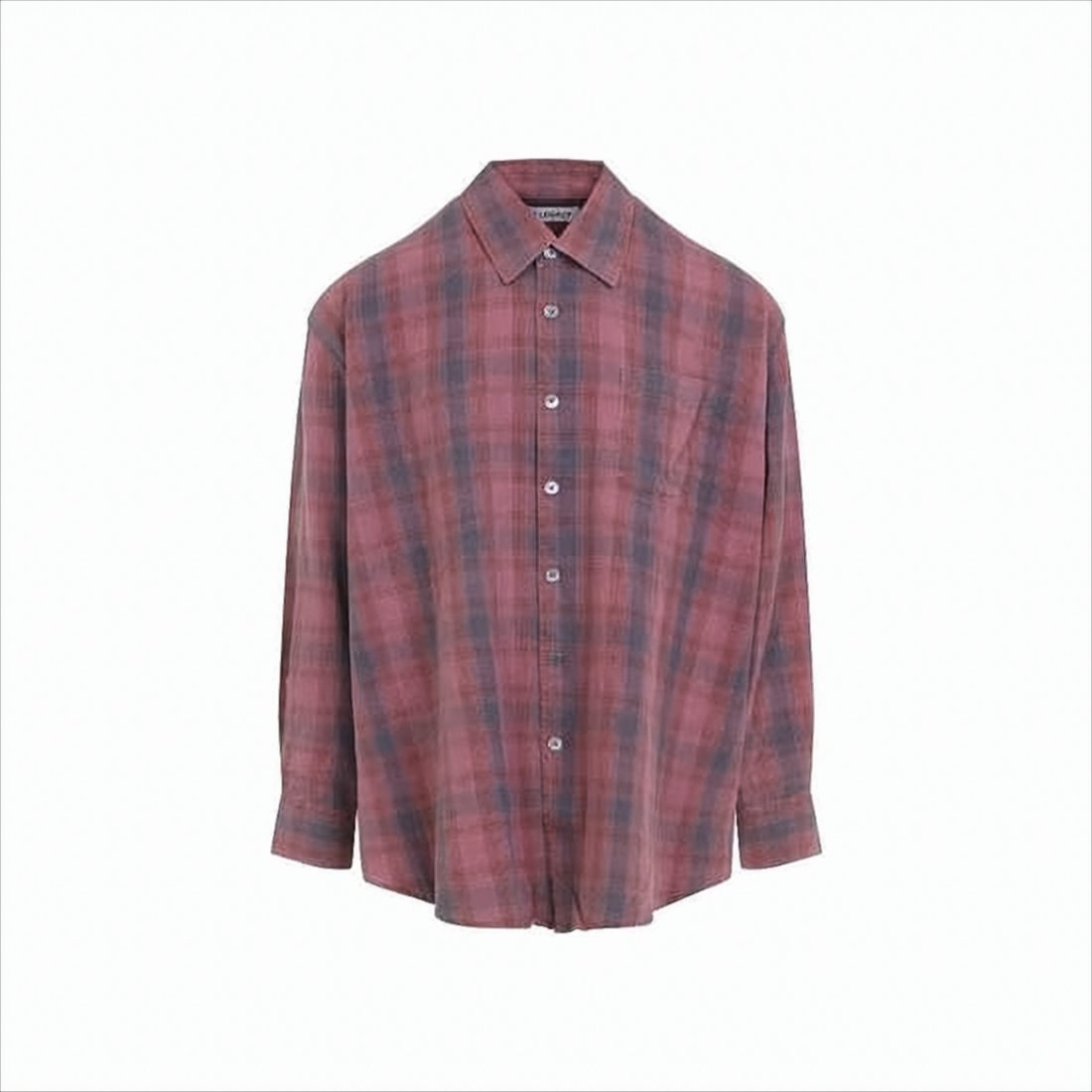 Relaxed Fit Long-Sleeve Plaid Shirt