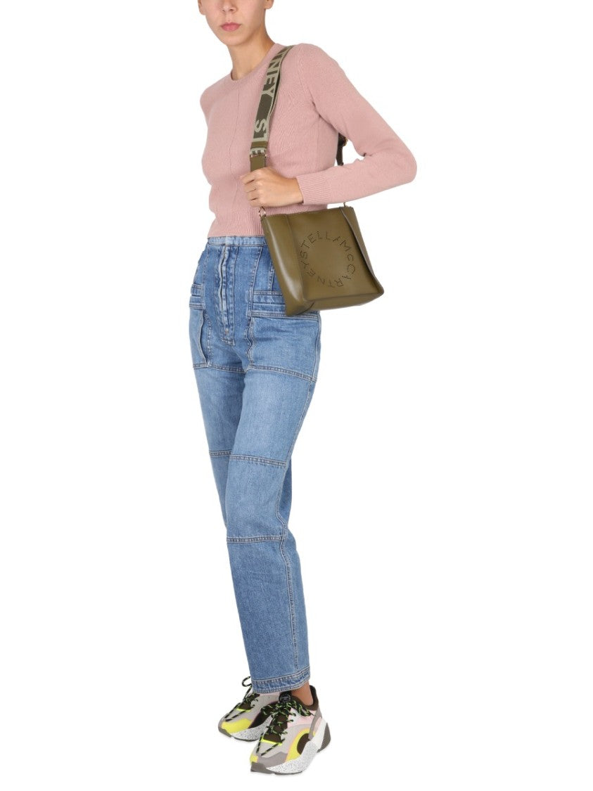 Cropped Wool Jersey Sweater