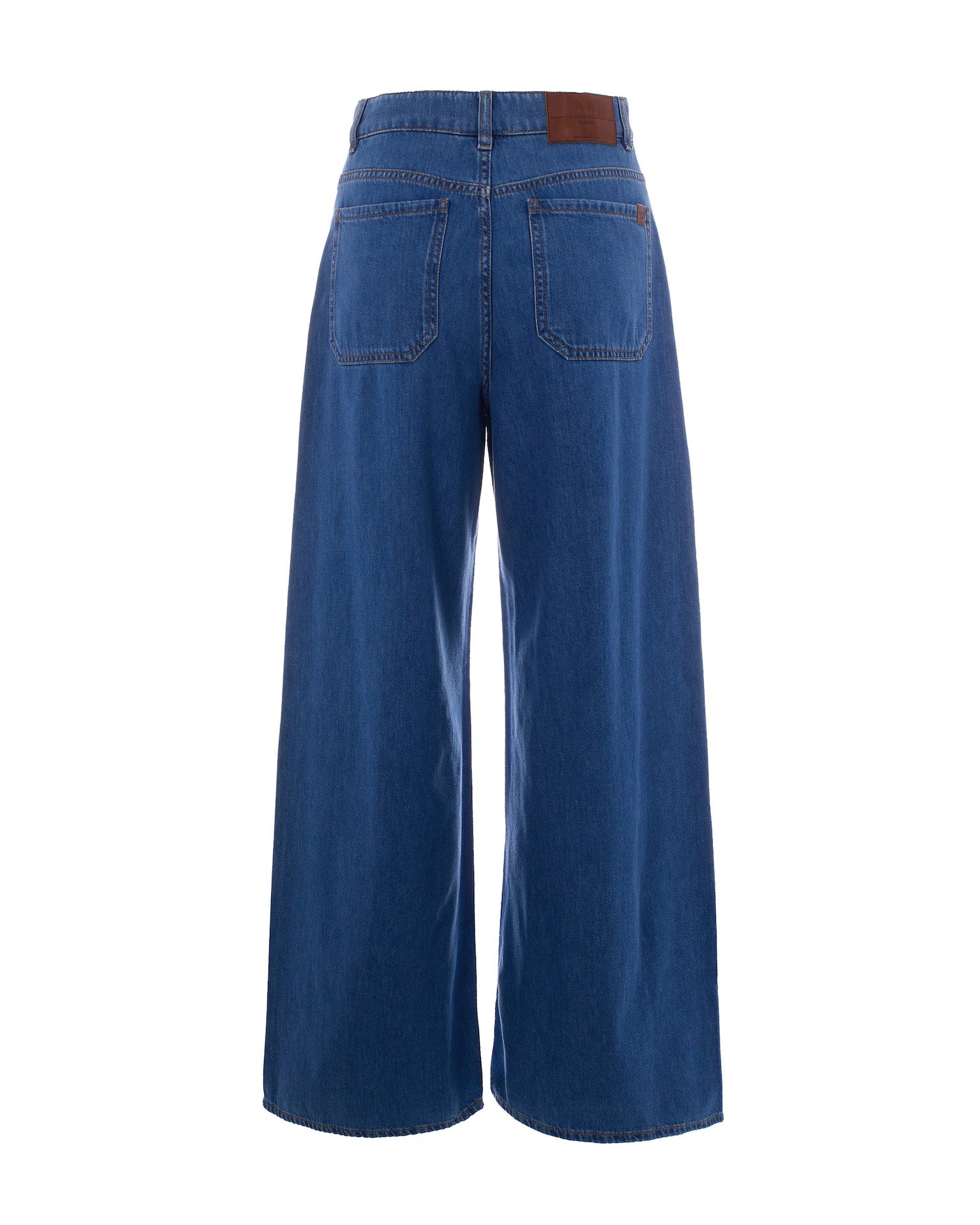 Wide-Length Blue Jeans