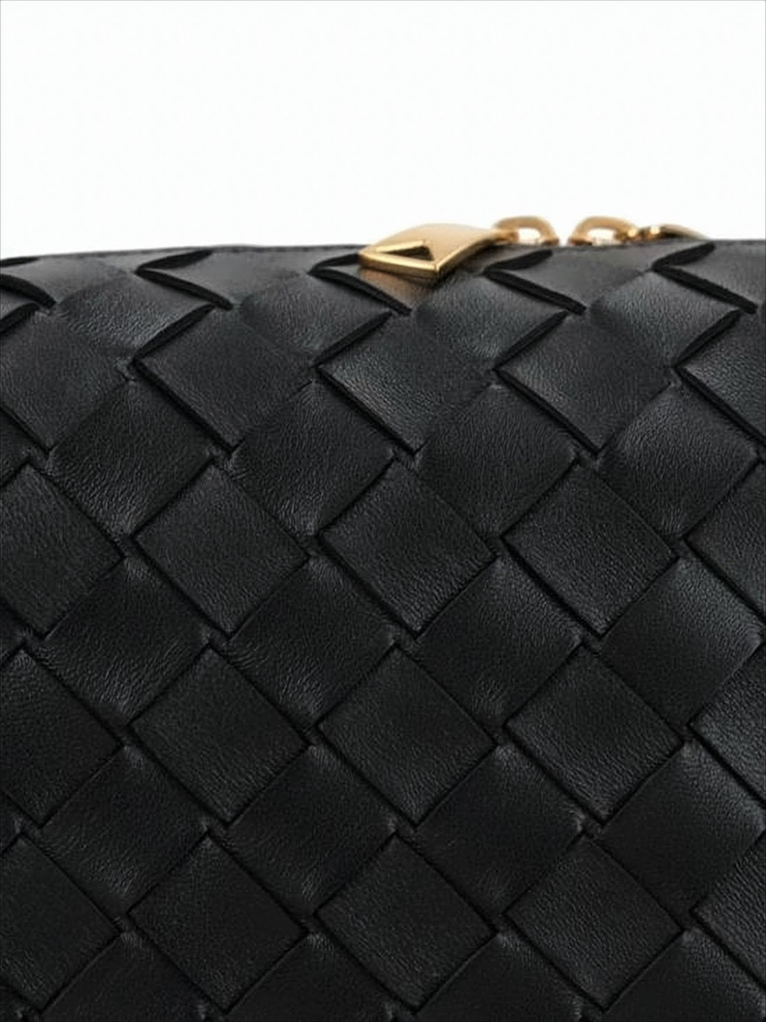 Woven Leather Crossbody Bag