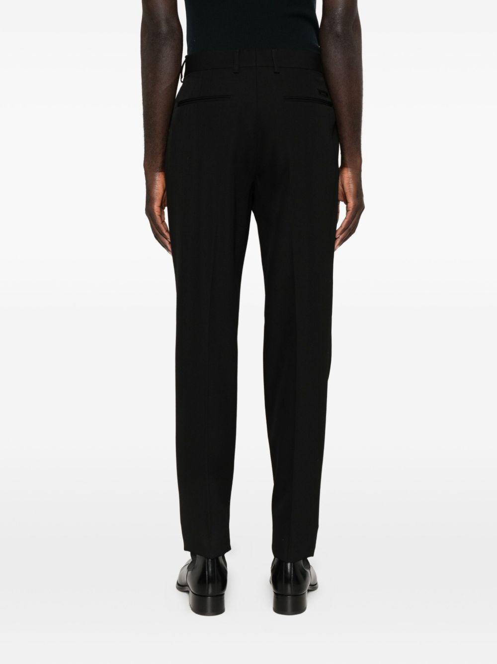 Straight Leg Wool Trousers