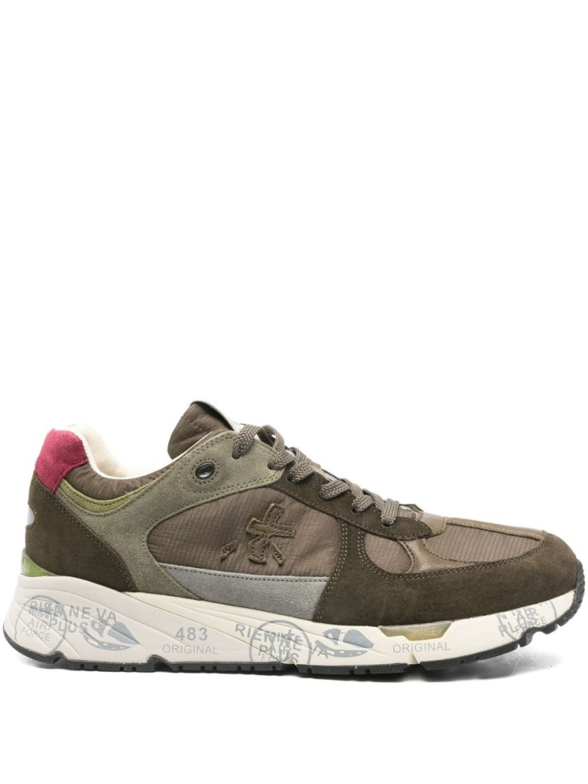 Premium Green Leather Sneakers
