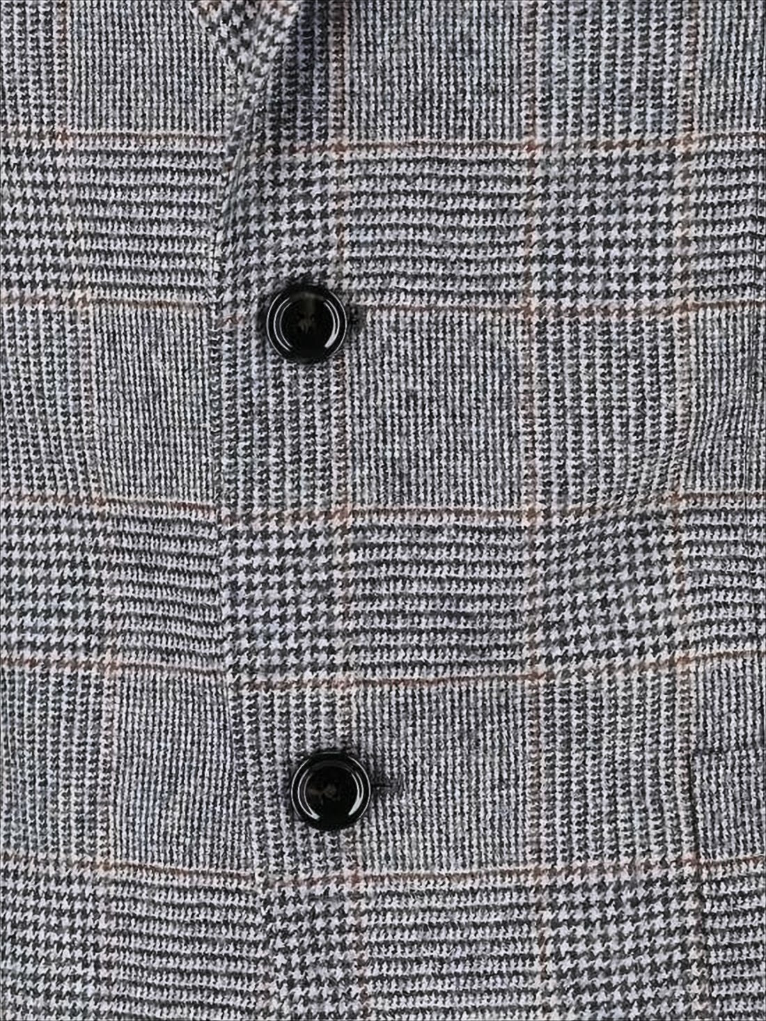 Classic Checkered Tailored Suit Jacket