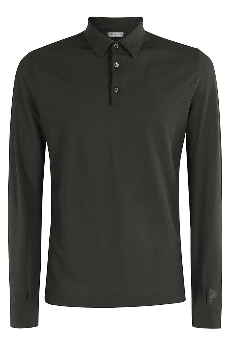 Soft Ice Cotton Dark Green Slim Fit Polo Shirt