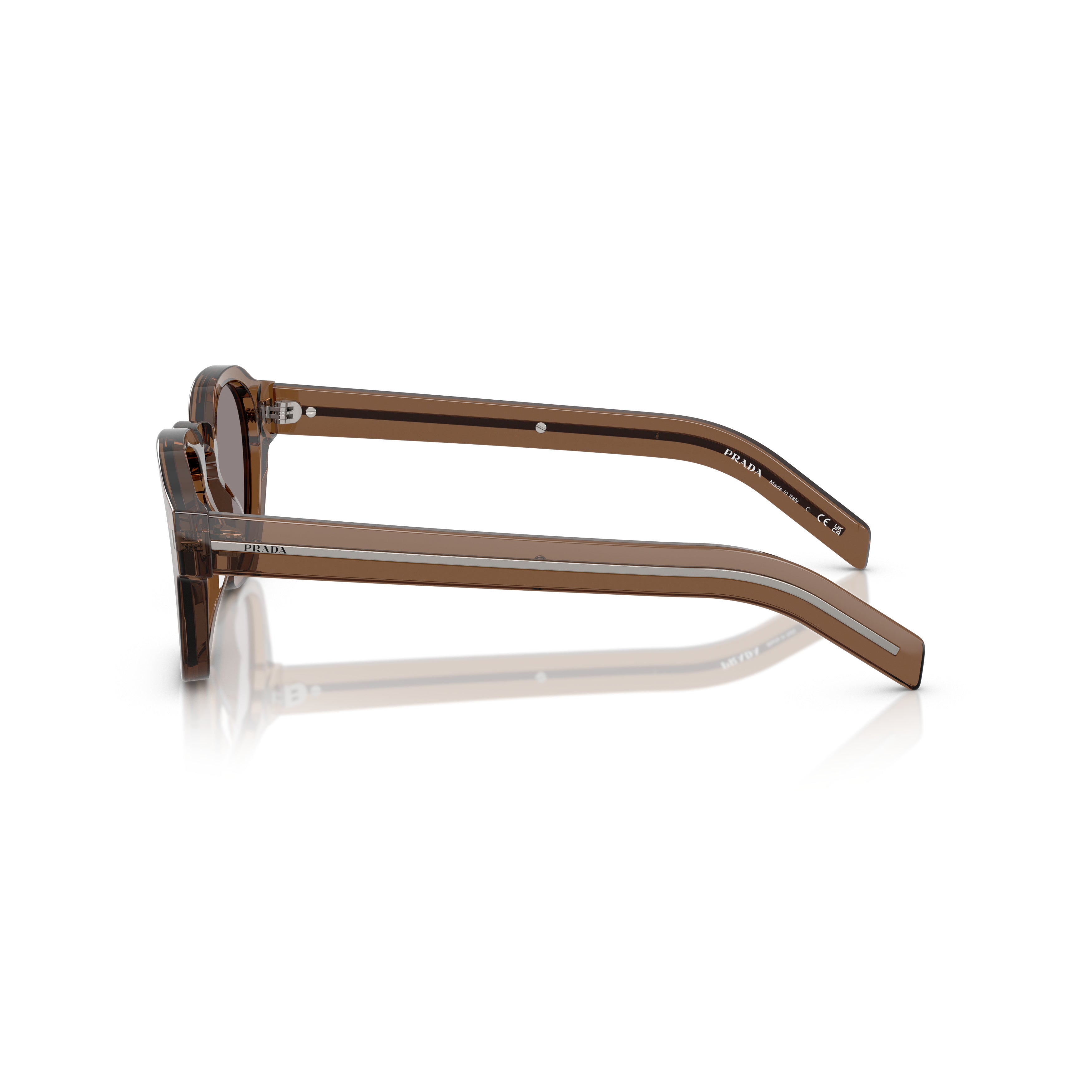 0pr A16s Translucent Brown Square Frame Sunglasses